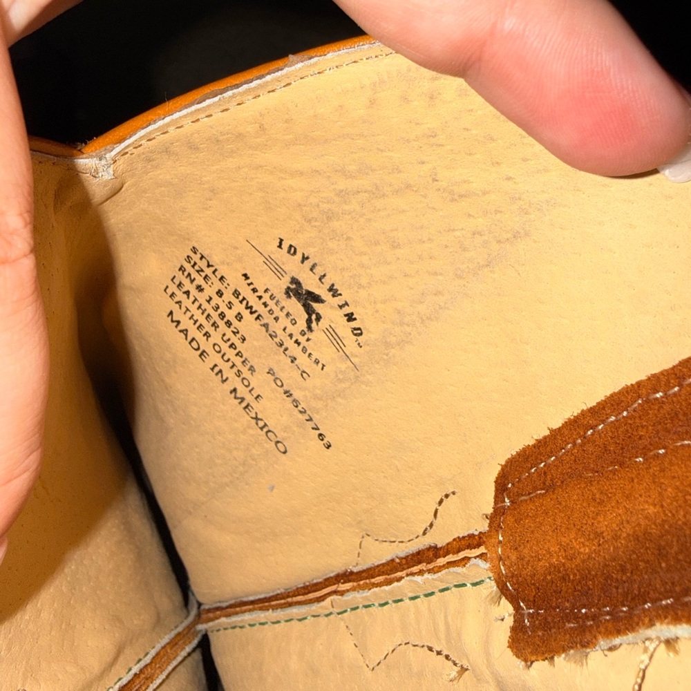 Idyllwind Women’s Suede Western Boots - Brown - Picture 3 of 3